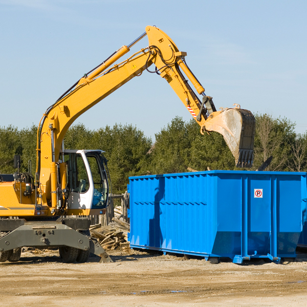 can i choose the location where the residential dumpster will be placed in Calumet